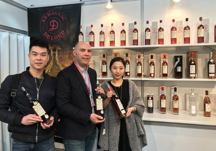 Le stand des armagnacs Delord - Prowein 2018